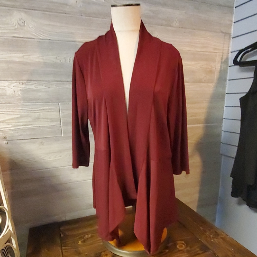 Charlie Paige Burgundy Cardigan💫Plus Size